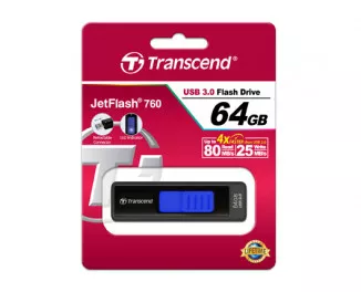 Флешка USB 3.0 64Gb Transcend JetFlash 760 Black (TS64GJF760)