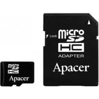 Карта памяти microSD 32Gb Apacer UHS-I Class 10 + адаптер (AP32GMCSH10U1-R)