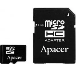 Карта памяти microSD 32Gb Apacer UHS-I Class 10 + адаптер (AP32GMCSH10U1-R)