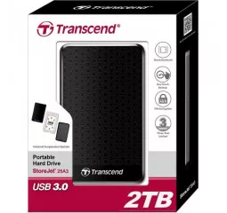 Внешний жесткий диск 2 TB Transcend StoreJet 25A3 (TS2TSJ25A3K)