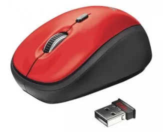 Миша бездротова Trust Yvi Wireless Mouse - red (19522)