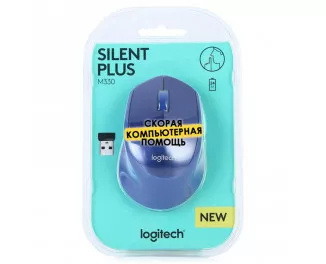 Миша бездротова Logitech M330 Silent Plus Blue (910-004910)