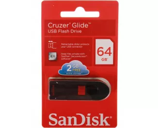 Флешка USB 3.0 64Gb SanDisk Cruzer Glide Black (SDCZ600-064G-G35)