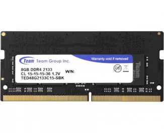 Пам'ять для ноутбука SO-DIMM DDR4 8Gb (2133MHz) Team Elite (TED48G2133C15-S01)