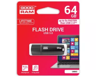 Флешка USB 3.0 64Gb GOODRAM UMM3 Mimic Black (UMM3-0640K0R11)