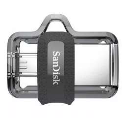 Флешка microUSB 128Gb SanDisk Ultra Dual Drive m3.0 Silver (SDDD3-128G-G46)