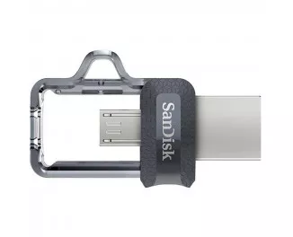 Флешка microUSB 128Gb SanDisk Ultra Dual Drive m3.0 Silver (SDDD3-128G-G46)