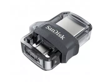 Флешка microUSB 16Gb SanDisk Ultra Dual Drive m3.0 Silver (SDDD3-016G-G46)
