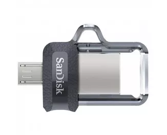 Флешка microUSB 32Gb SanDisk Ultra Dual Drive m3.0 Silver (SDDD3-032G-G46)