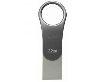 Флешка USB Type-C 32Gb Silicon Power Mobile C80 Silver (SP032GBUC3C80V1S)