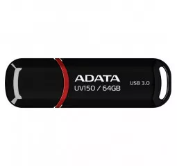 Флешка USB 3.0 64Gb ADATA UV150 Black (AUV150-64G-RBK)
