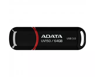 Флешка USB 3.0 64Gb ADATA UV150 Black (AUV150-64G-RBK)