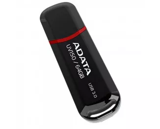 Флешка USB 3.0 64Gb ADATA UV150 Black (AUV150-64G-RBK)
