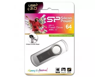 Флешка USB 3.0 64Gb Silicon Power Jewel J80 Silver (SP064GBUF3J80V1T)
