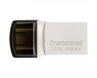 Флешка USB Type-C 32Gb Transcend JetFlash 890 Silver (TS32GJF890S)