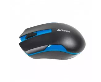 Мышь беспроводная A4Tech G3-200N Black+Blue