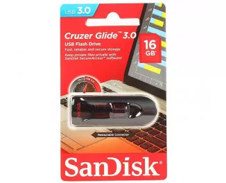 Флешка USB 3.0 16Gb SanDisk Cruzer Glide Black (SDCZ600-016G-G35)