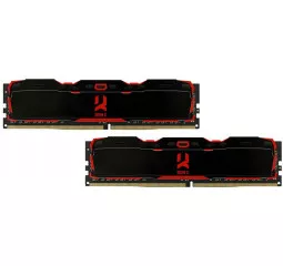 Оперативна пам'ять DDR4 16 Gb (2666 MHz) (Kit 8 Gb x 2) GOODRAM Iridium X Black (IR-X2666D464L16S/16GDC)