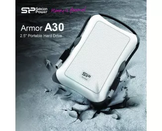 Зовнішній жорсткий диск 2 TB Silicon Power Armor A30 White (SP020TBPHDA30S3W)