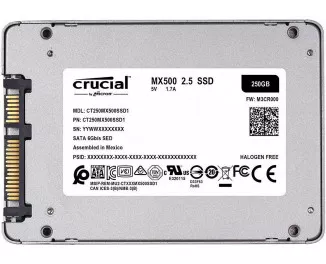SSD накопитель 250Gb Crucial MX500 (CT250MX500SSD1)