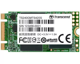 SSD накопичувач 240Gb Transcend MTS420 (TS240GMTS420S)