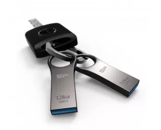 Флешка USB 3.0 128Gb Silicon Power Jewel J80 Silver (SP128GBUF3J80V1T)