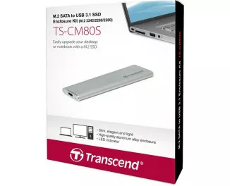 Внешний карман Transcend TS-CM80S (M.2 SATA to USB 3.1)