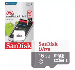 Карта пам'яті microSD 16Gb SanDisk Ultra (SDSQUNS-016G-GN3MN)
