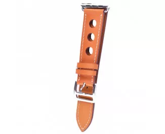 Кожаный ремешок для Apple Watch 38/40 mm Leather Classic Perfo /Brown
