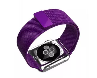 Металлический ремешок для Apple Watch 38/40 mm Milanese Loop Purple