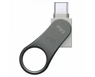 Флешка USB Type-C 64Gb Silicon Power Mobile C80 Silver (SP064GBUC3C80V1S)