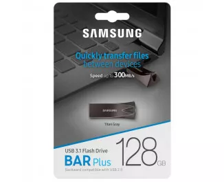 Флешка USB 3.1 128Gb Samsung Bar Plus Titan Gray (MUF-128BE4/APC)