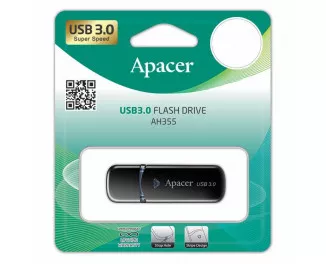 Флешка USB 3.0 32Gb Apacer AH355 Mysterious Black (AP32GAH355B-1)