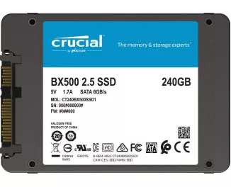 SSD накопичувач 240GB Crucial BX500 (CT240BX500SSD1)