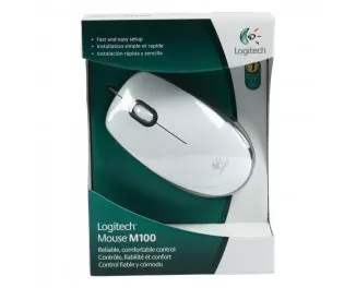 Мышь Logitech M100 White (910-005004)