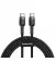 Кабель USB Type-C > USB Type-C  Baseus Cafule PD 2.0 60W 1.0m (CATKLF-GG1) Black/gray
