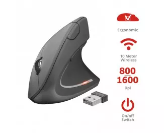 Мышь беспроводная Trust Verto Wireless Ergonomic Mouse (22879)