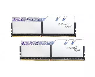 Оперативна пам'ять DDR4 16 Gb (3200 MHz) (Kit 8 Gb x 2) G.SKILL Trident Z RGB Royal Silver