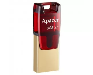 Флешка USB 3.1 64Gb Apacer AH180 Red (AP64GAH180R-1)