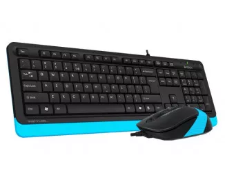 Клавіатура та миша A4Tech F1010 Black/Blue USB