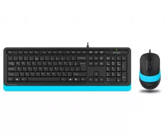 Клавиатура и мышь A4Tech F1010 Black/Blue USB
