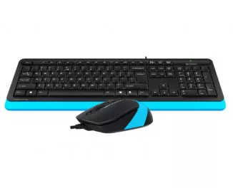 Клавіатура та миша A4Tech F1010 Black/Blue USB