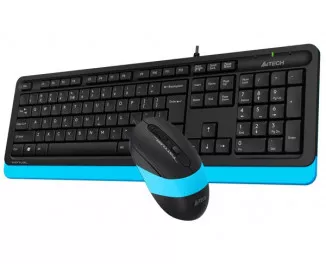 Клавиатура и мышь A4Tech F1010 Black/Blue USB