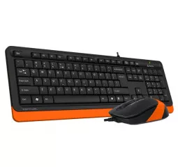 Клавіатура та миша A4Tech F1010 Black/Orange USB