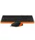 Клавиатура и мышь A4Tech F1010 Black/Orange USB