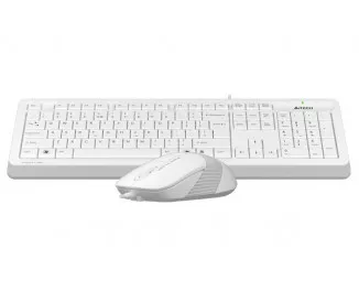 Клавиатура и мышь A4Tech F1010 White USB