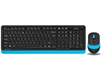 Клавіатура та миша бездротова A4Tech FG1010 Black/Blue USB