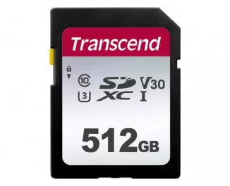 Карта памяти SD 512Gb Transcend C10 UHS-I (TS512GSDC300S)
