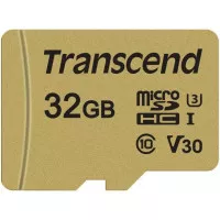 Карта памяти microSD 32Gb Transcend class 10 UHS-I U3 V30 (TS32GUSD500S)