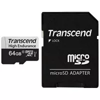 Карта памяти microSD 64Gb Transcend High Endurance class 10 UHS-I U1 (TS64GUSD350V)